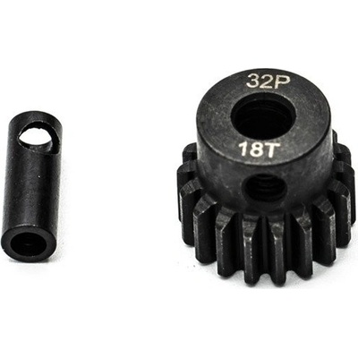 KONECT Ocelový motorový pastorek 18 zubů modul 32DP s 5 mm vrtáním a 3,17 mm adaptérem