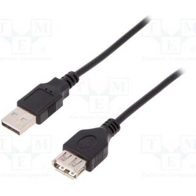 Digitus AK-300200-018-S USB 2.0, USB A zásuvka, USB A vidlice, niklovaný, 1,8m