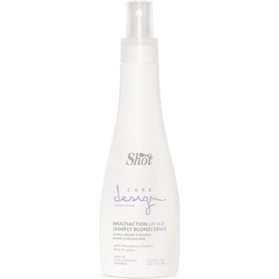 Shot Design Care Simply Blond MultiAction - 10v1 elixír pre blond vlasy, 150 ml