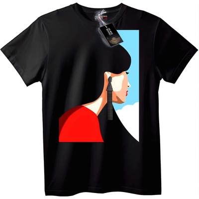 NOONEBRAND Тениска Елегантен Женски Силует - XL, Black