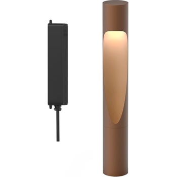 Louis Poulsen Градинска лампа Flindt LED 3000K с щифтов монтаж и адаптер 34, 5 см кафява (5747402351)