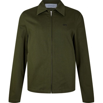 OFF WHITE Риза с дълъг ръкав OFF WHITE Men's Arrow Long Sleeve Zip Overshirt - Khaki