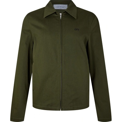 OFF WHITE Риза с дълъг ръкав OFF WHITE Men's Arrow Long Sleeve Zip Overshirt - Khaki