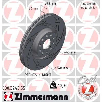 Brzdový kotúč ZIMMERMANN 600.3243.55 (600324355)