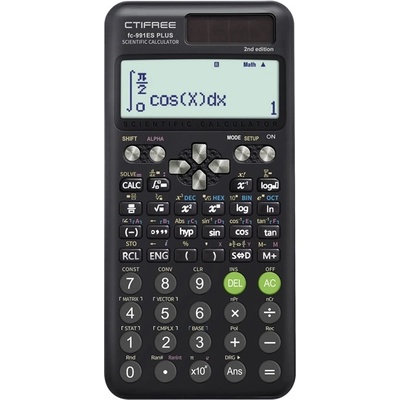 CTIFREE FC-991 ES PLUS 2-ри научен калкулатор, 77x161mm, двойно захранване, 2 години гаранция FC-991 ES PLUS 2ND (FC-991 ES PLUS 2ND)