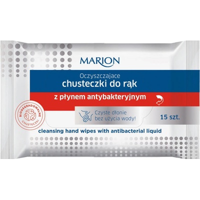 MARION ANTIBACTERIÁLNÍ VLHČENÉ UBROUSKY 15 KS