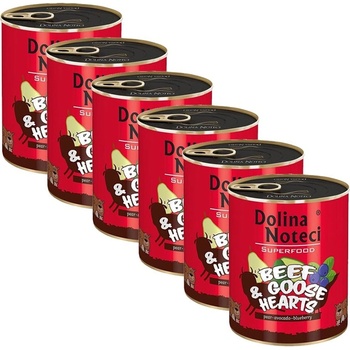 Dolina Noteci Superfood Говеждо & Гъши сърца 6 x 800 г