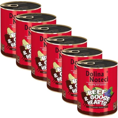 Dolina Noteci Superfood Говеждо & Гъши сърца 6 x 800 г