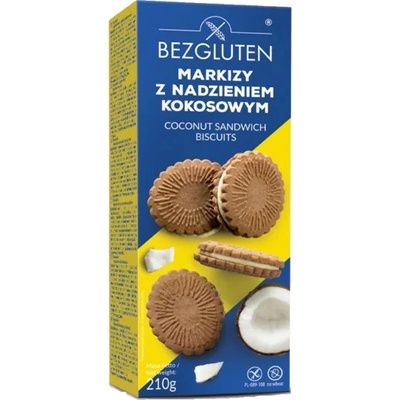 BEZGLUTEN Sušenky PKU Markýzy s kokosovou náplní 190 g