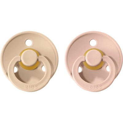 BIBS Colour Natural Rubber Size 1: 0+ months биберон Vanilla / Blush 2 бр