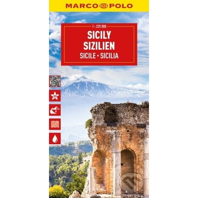 Sicílie 1:225 000 (Itálie č. 14) / cestovní mapa MARCO POLO