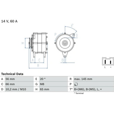 generátor BOSCH 0 986 037 321
