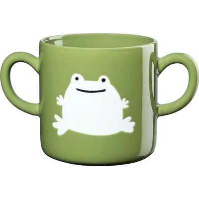 ASA Selection Porcelánový hrnček s uchom žaba KIDS zelený 250 ml