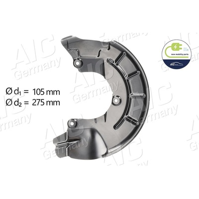 Ochranný plech proti rozstreku, Brzdový kotúč AIC 56069