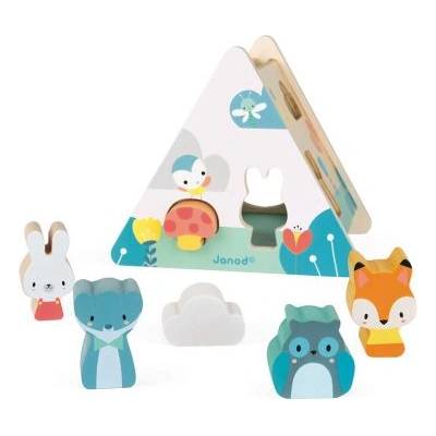 Janod - Дървена къща за сортиране - Горски животни (J05150)