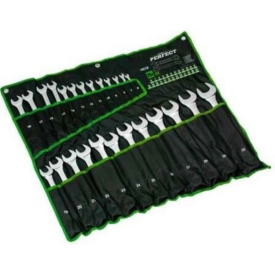 Stalco Kľúče ploché-očkové leštené 6 32 mm, 12 prvkov 1/8 S-76753