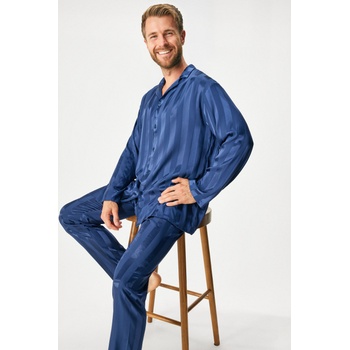 MEN-A Сатенена пижама MEN-A Satinе дълга (SATIN25_05_pyz)