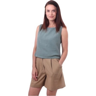 Jožánek Lněné dámské kraťasy pískové