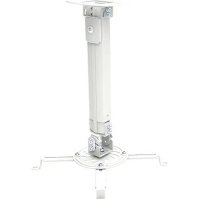 Techly 309654 držiak sufitowy do projektora, 13,5kg, regulowany 38-52cm, z regulacją nachylenia i obrotu