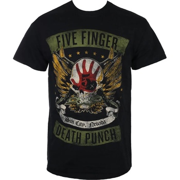 Image 1 of ROCK OFF тениска метална мъжки Five Finger Death Punch - Заключен & Зареден - ROCK OFF - FFDPTS19MB