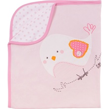 EEVI Letná bavlnená deka Zvieratká Vtáčik