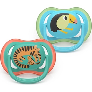 Philips Залъгалки Philips Avent Ultra Air 6-18м тукан и тигър, син (Ultra Air)