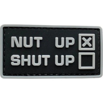 WARAGOD Nut UP PVC nášivka, čierna