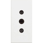 BTicino RW4113 Гнездо 2P + E 10A 250 Va. c. , тип контакти на земната повърхност, 1M, бял Classia - RW4113 (RW4113)