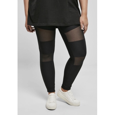 Urban Classics dámské legíny Ladies Tech Mesh Rib leggings black