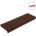 vidaXL Изтривалки за стълби, 20 бр. , 65x21x4 см, кафяви, с правоъгълен кант (B.V.)