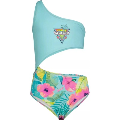 Pepe Jeans Dívčí plavky MARTINA SWIMSUIT tyrkysová