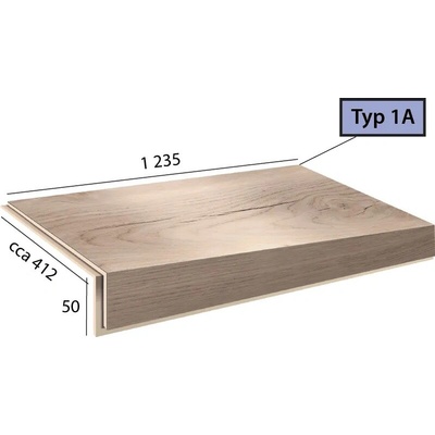 Karndean International Ecoline Step - Schod bez nosu - 1A /9522 Dub jesenný krémový