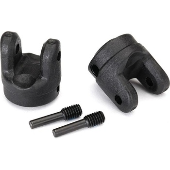 Traxxas Yokes, transmission (2)/ 4x15mm screw pins (2) TRX8658 (TRX8658)