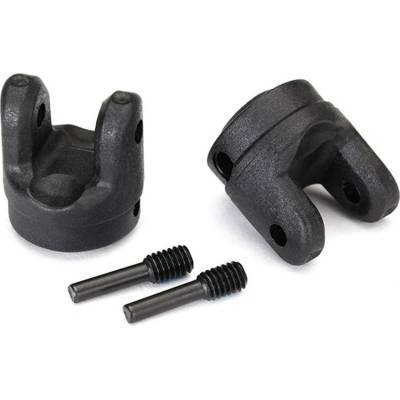 Traxxas Yokes, transmission (2)/ 4x15mm screw pins (2) TRX8658 (TRX8658)
