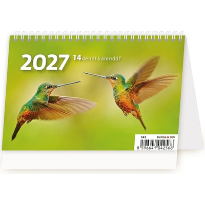 Stolní MINI 14denní plánovací 2027