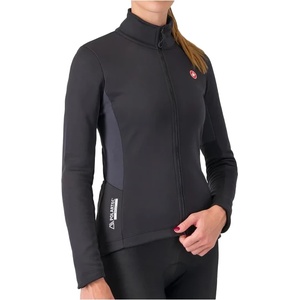 Castelli Дамско ветрозащитно яке за колоездене Castelli Women's Entrata 2 Jacket Cycling jacket - Light Black / Dark Gray (151-0889-0212)