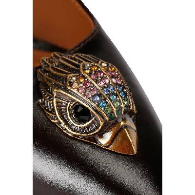 Kurt Geiger London обувки с ток от кожа Belgravia High Sling Brown (3422839109)