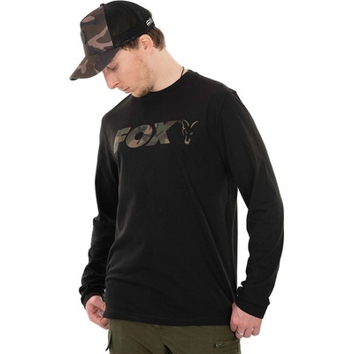 Fox International Fox triko Long Sleeve Black Camo T shirt
