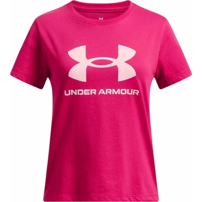Dívčí tričko s krátkým rukávem UNDER ARMOUR-UA BIG LOGO SS-PPL Fialová