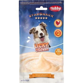 NOBBY Лакомство StarSnack Licky Dog Chicken Licking Cream - 89, 1% пилешко и 0, 1% масленост, 5 х 15 гр - NOBBY Германия - 50884