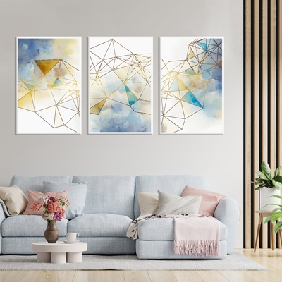 Decono Картини Златни Геометрични Фигури