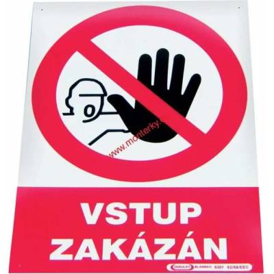 Tabulka "Vstup zakázán"6124-002-000-00