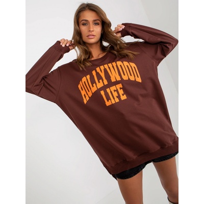 Mikinové šaty Hollywood Life VI-BL-3102.01P brown