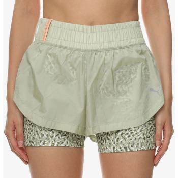 Puma běžecké šortky Marathon high waist zelená