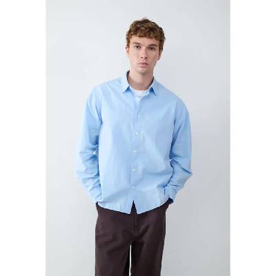Риза с дълъг ръкав Balmohk Oversize Solid Retiro long sleeve shirt - Blue (Blue / Light Blue)
