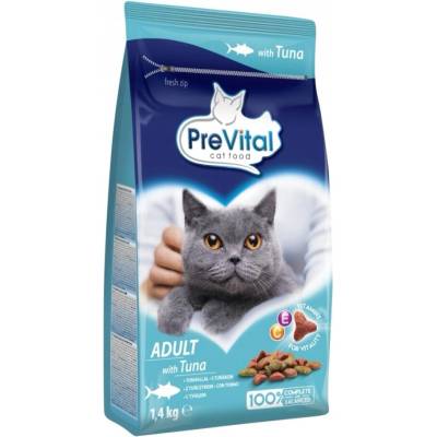 PREVITAL Kompletní suché krmivo pro dospělé kočky s tuňákem 1,4 kg – Hledejceny.cz