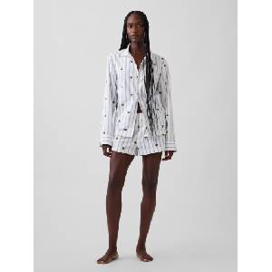 GAP Фланелови пижамни шорти Brannan Bear GAP GAP | Byal | ЖЕНИ | XS
