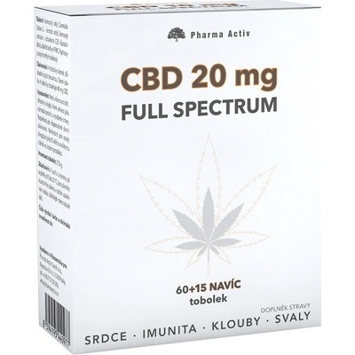 CBD 20 mg Full Spectrum 60+15 tablet