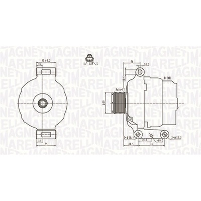 Alternátor MAGNETI MARELLI 063731639010