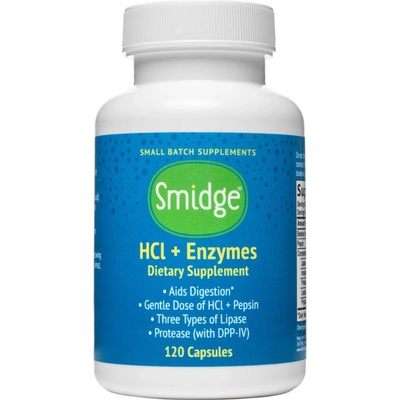 Smidge HCL trávící enzymy 120 kapslí